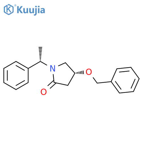 2-Pyrrolidinone, 1-[(1S)-1-phenylethyl]-4-(phenylmethoxy)-, (4R)- structure