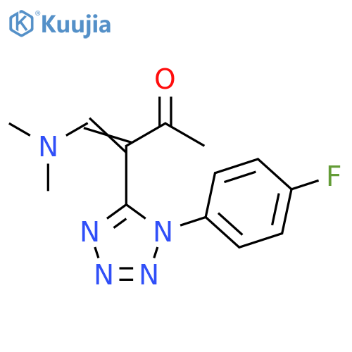 3-Buten-2-one,4-(dimethylamino)-3-[1-(4-fluorophenyl)-1H-tetrazol-5-yl]- structure