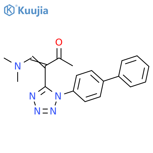 3-Buten-2-one,3-(1-[1,1'-biphenyl]-4-yl-1H-tetrazol-5-yl)-4-(dimethylamino)- structure