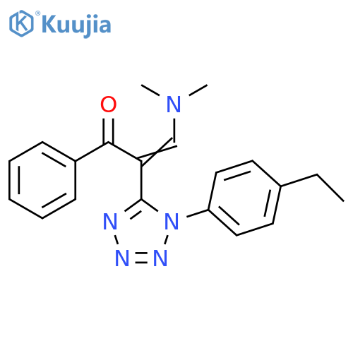 2-Propen-1-one,3-(dimethylamino)-2-[1-(4-ethylphenyl)-1H-tetrazol-5-yl]-1-phenyl- structure