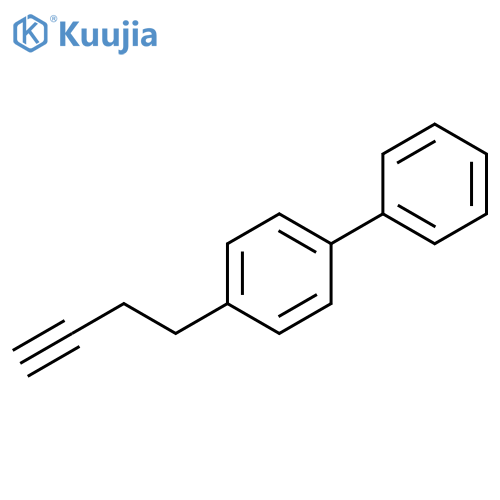 1-(but-3-yn-1-yl)-4-phenylbenzene structure