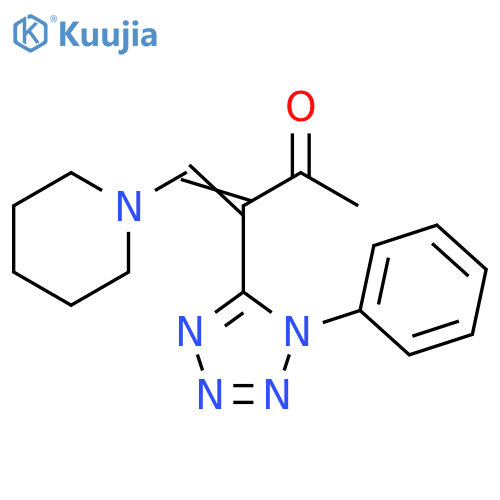 3-Buten-2-one, 3-(1-phenyl-1H-tetrazol-5-yl)-4-(1-piperidinyl)- structure