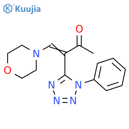3-Buten-2-one, 4-(4-morpholinyl)-3-(1-phenyl-1H-tetrazol-5-yl)- structure