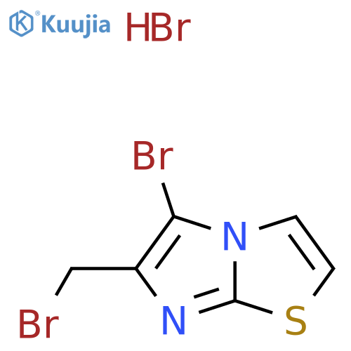 5-bromo-6-(bromomethyl)imidazo2,1-b1,3thiazole hydrobromide structure