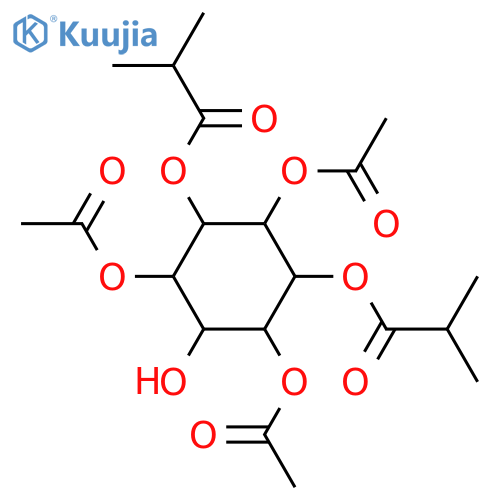 chiro-Inositol; D-form, 1,5-Bis-O-(2-methylpropanoyl), 2,4,6-tri-Ac structure