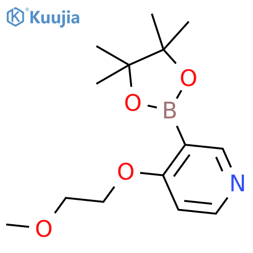 4-(2-Methoxyethoxy)-3-(4,4,5,5-tetramethyl-1,3,2-dioxaborolan-2-yl)pyridine structure