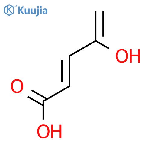 2,4-Pentadienoic acid,4-hydroxy- structure