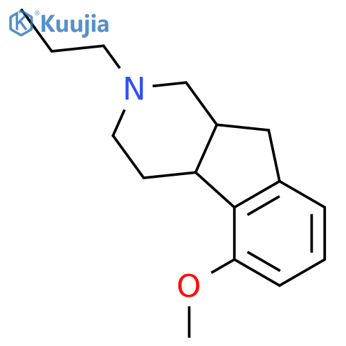 1H-Indeno[2,1-c]pyridine,2,3,4,4a,9,9a-hexahydro-5-methoxy-2-propyl-, (4aR,9aR)-rel- structure