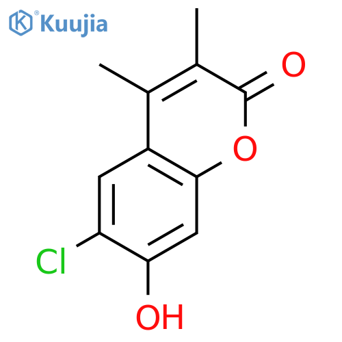 6-Chloro-7-hydroxy-3,4-dimethyl-2H-chromen-2-one structure