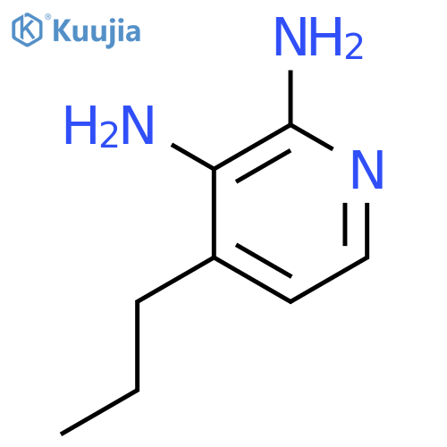 2,3-Pyridinediamine,  4-propyl- structure