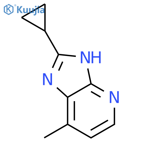 2-cyclopropyl-7-methyl-3H-Imidazo[4,5-b]pyridine structure