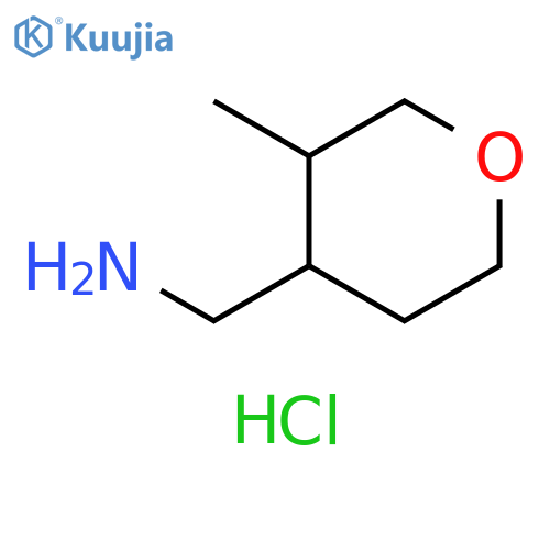 (3-methyloxan-4-yl)methanamine hydrochloride structure