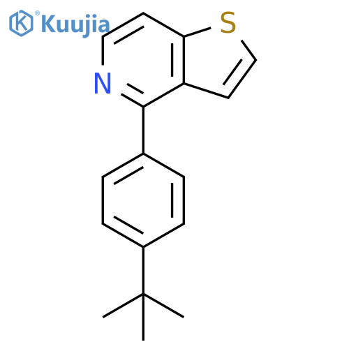 2-(Benzo[b]thiophen-4-yl)-5-tert-butylpyridine structure