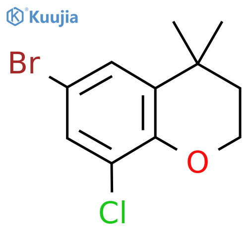 6-Bromo-8-chloro-4,4-dimethylchroman structure