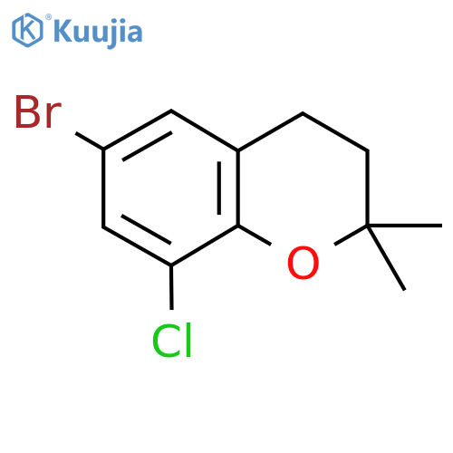 6-Bromo-8-chloro-2,2-dimethylchroman structure