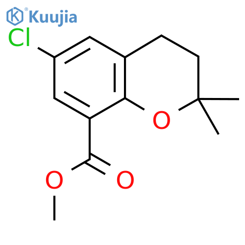 Methyl 6-chloro-2,2-dimethylchroman-8-carboxylate structure