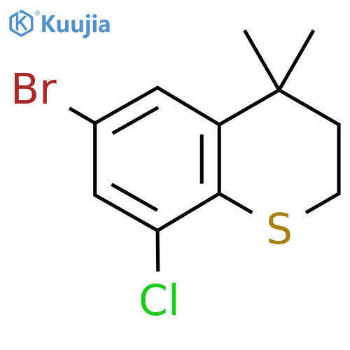 6-Bromo-8-chloro-4,4-dimethyl-3,4-dihydro-2H-thiochromene structure