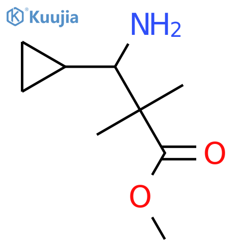 Methyl 3-amino-3-cyclopropyl-2,2-dimethylpropanoate structure