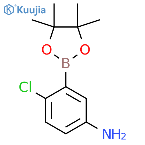 4-Chloro-3-(4,4,5,5-tetramethyl-1,3,2-dioxaborolan-2-yl)Benzenamine structure