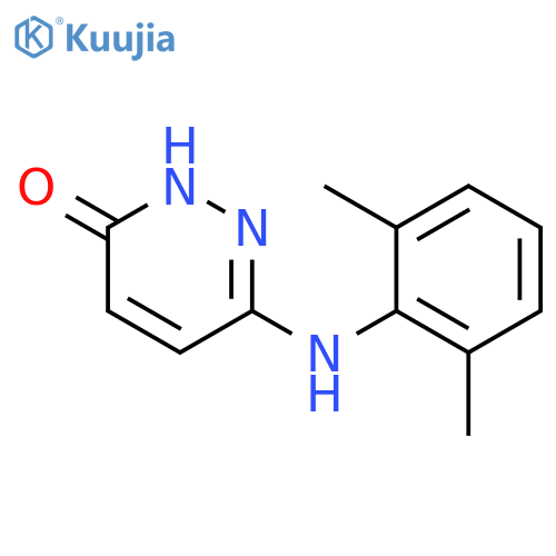 6-[(2,6-dimethylphenyl)amino]-3(2H)-Pyridazinone structure