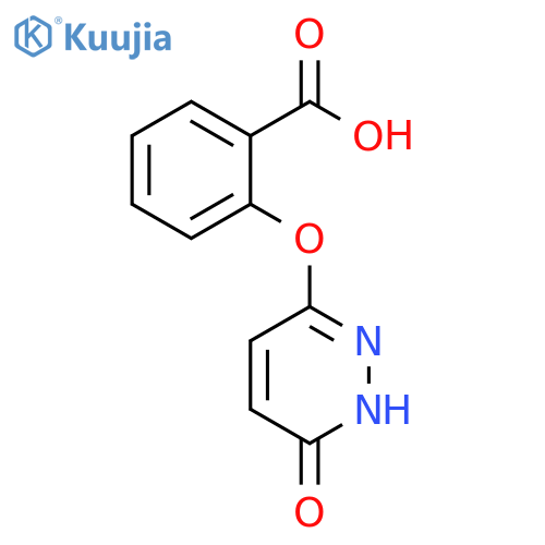 2-[(1,6-dihydro-6-oxo-3-pyridazinyl)oxy]-Benzoic acid structure