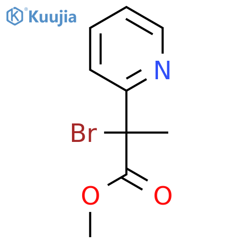 Methyl 2-bromo-2-(pyridin-2-yl)propanoate structure