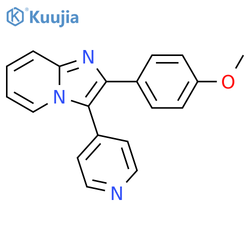 Imidazo[1,2-a]pyridine, 2-(4-methoxyphenyl)-3-(4-pyridinyl)- structure