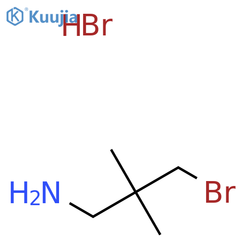 3-Bromo-2,2-dimethylpropan-1-amine hydrobromide structure