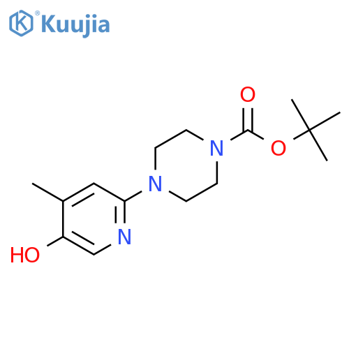 tert-Butyl 4-(5-Hydroxy-4-methylpyridin-2-yl)piperazine-1-carboxylate structure