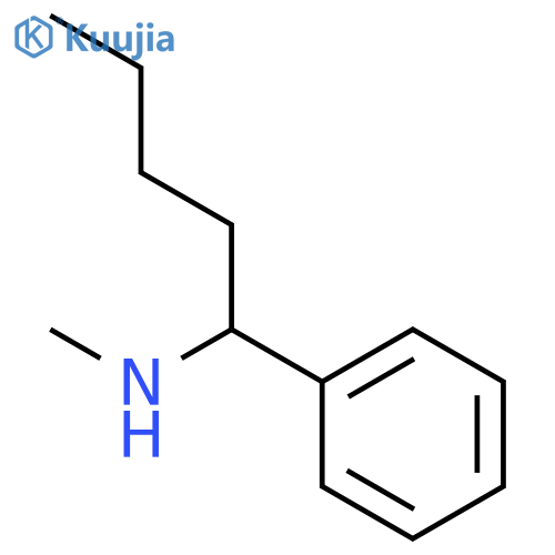 N-Methyl-1-phenylpentan-1-amine structure