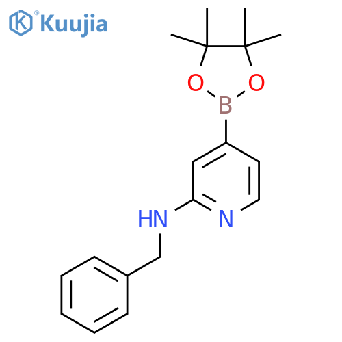 N-Benzyl-4-(4,4,5,5-tetramethyl-1,3,2-dioxaborolan-2-YL)pyridin-2-amine structure