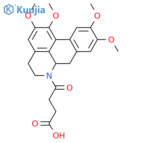 1,2,9,10-Tetrahydroxyaporphine; (S)-form, Tetra-Me ether, N-de-Me, N-succinoyl structure