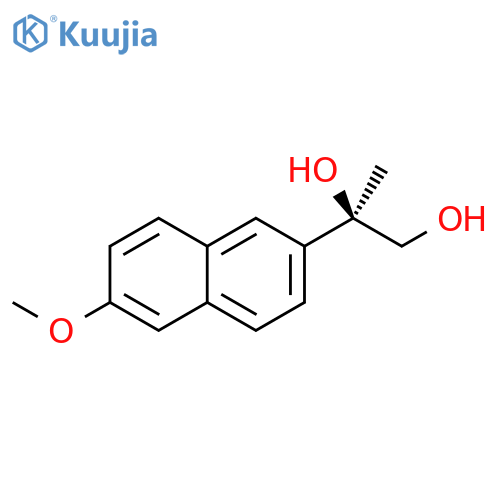 1,2-Propanediol, 2-(6-methoxy-2-naphthalenyl)-, (R)- structure