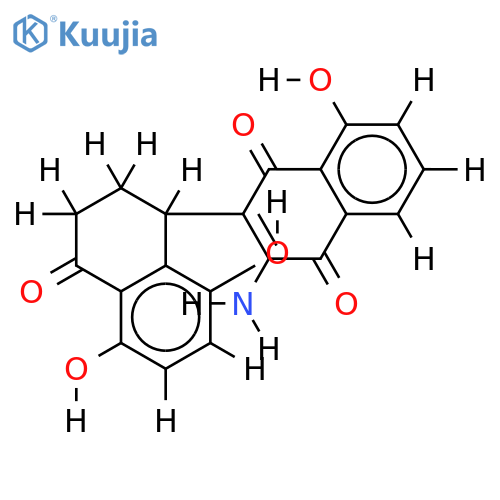 2'-amino-5,8,5'-trihydroxy-2,3,4-pentahydro-[4,3']-binaphthalene-1,1',4'-trione structure