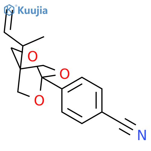 Benzonitrile,4-[4-(1-methyl-2-propen-1-yl)-2,6,7-trioxabicyclo[2.2.2]oct-1-yl]- structure