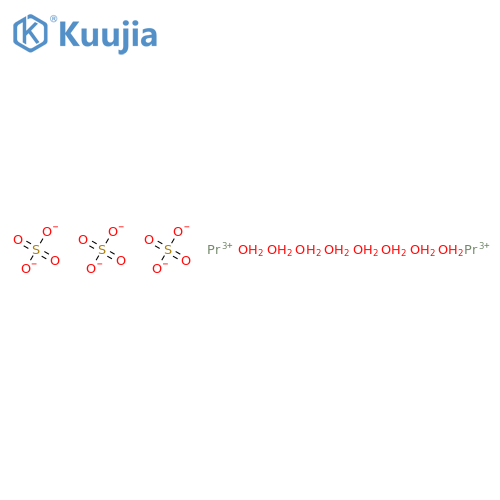 Praseodymium(III) sulfate octahydrate structure