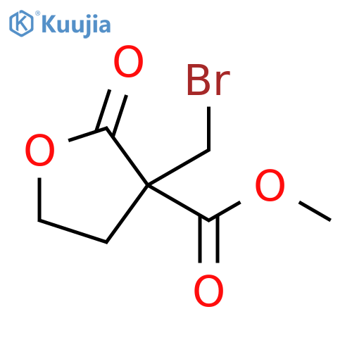 3-Furancarboxylic acid, 3-(bromomethyl)tetrahydro-2-oxo-, methyl ester structure