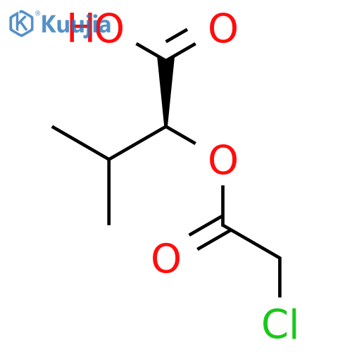 Butanoic acid, 2-[(chloroacetyl)oxy]-3-methyl-, (S)- structure