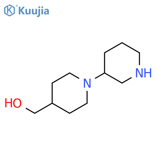 1-(piperidin-3-yl)piperidin-4-ylmethanol structure