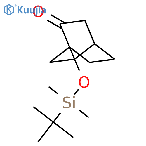 1-{[tert-Butyl(dimethyl)silyl]oxy}bicyclo[2.2.2]octan-2-one structure