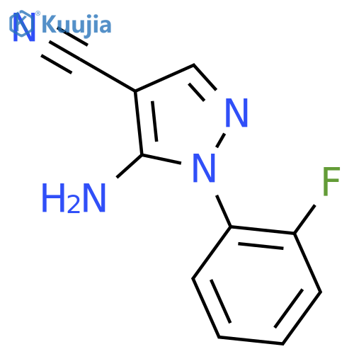 5-Amino-1-(2-fluorophenyl)-1H-pyrazole-4-carbonitrile structure