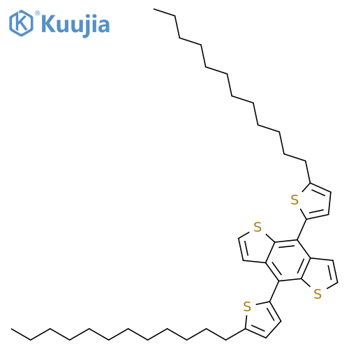 Benzo[1,2-b:4,5-b']dithiophene, 4,8-bis(5-dodecyl-2-thienyl)- structure