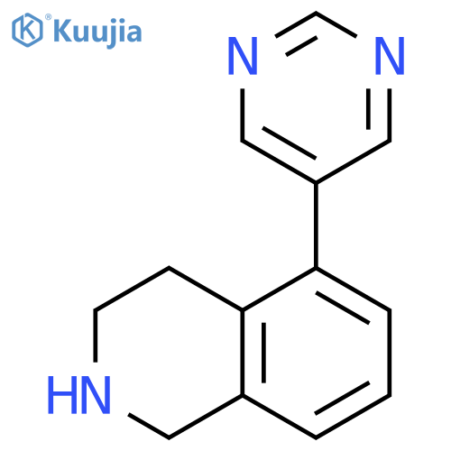 5-(pyrimidin-5-yl)-1,2,3,4-tetrahydroisoquinoline structure
