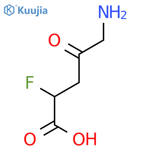 Pentanoic acid, 5-amino-2-fluoro-4-oxo- structure