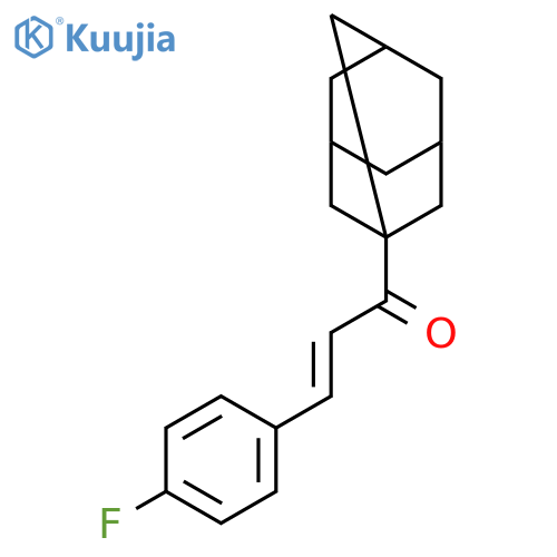 2-Propen-1-one, 3-(4-fluorophenyl)-1-tricyclo[3.3.1.13,7]dec-1-yl- structure