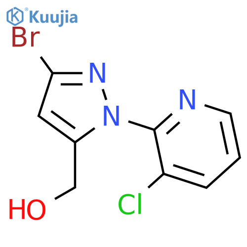 3-bromo-1-(3-chloropyridin-2-yl)-1H-pyrazol-5-ylmethanol structure