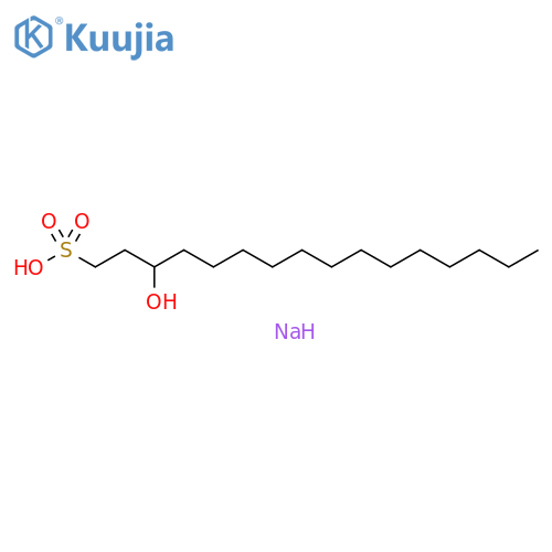 SODIUM3-HYDROXYHEXADECYL-1-SULPHONATE structure