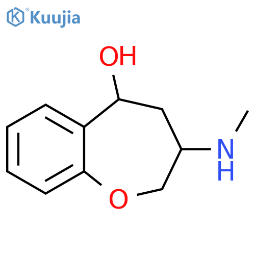 3-(Methylamino)-2,3,4,5-tetrahydro-1-benzoxepin-5-ol structure
