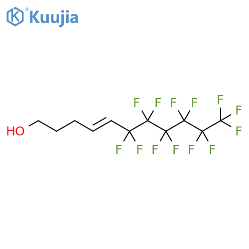 4-Undecen-1-ol, 6,6,7,7,8,8,9,9,10,10,11,11,11-tridecafluoro-, (E)- structure