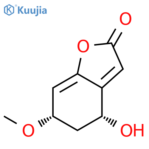 2(4H)-Benzofuranone, 5,6-dihydro-4-hydroxy-6-methoxy-, (4R-cis)- structure